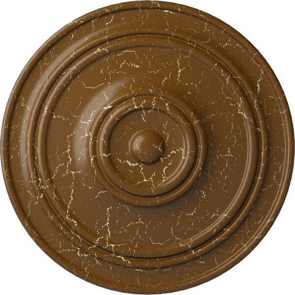 Ekena Millwork Classic Ceiling Medallion (For Canopies up to 5 1/2"), 21 7/8"OD x 2 3/8"P, Smokey Topaz Crackle CM22CLSTC - main